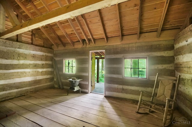 2193 Phillips Rd, Union Twp, OH 45036 - misc room with wood-type flooring and lofted ceiling