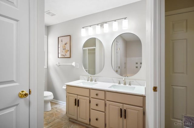 2193 Phillips Rd, Union Twp, OH 45036 - full bathroom with double vanity and an enclosed shower