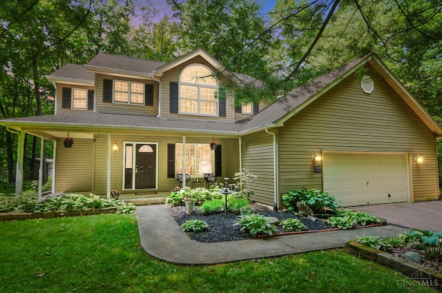 2193 Phillips Rd, Union Twp, OH 45036 - traditional-style home featuring a porch, driveway, and a front lawn