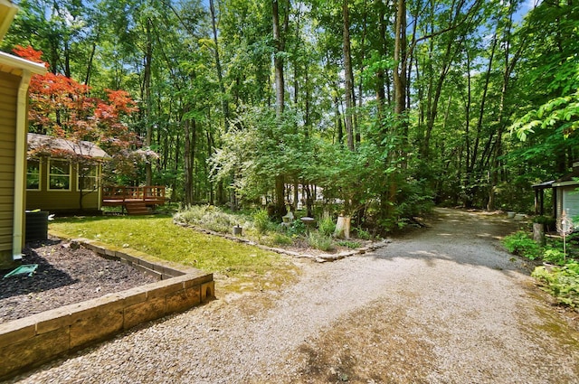 2193 Phillips Rd, Union Twp, OH 45036 - view of yard featuring a wooden deck