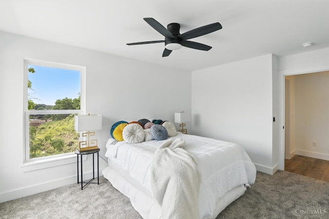 2356 Concord St, Cincinnati, OH 45206 - carpeted bedroom featuring multiple windows and a ceiling fan