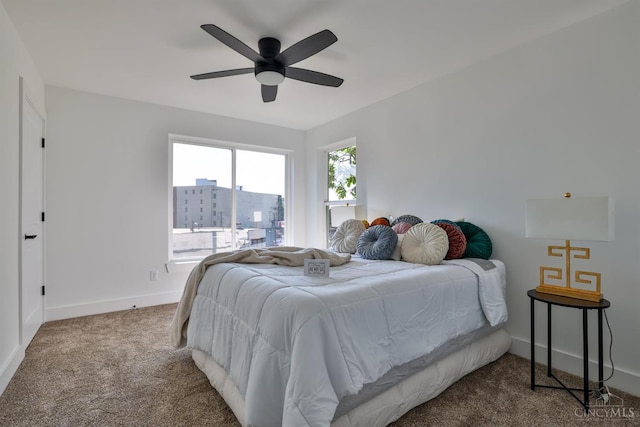 2351 Concord St, Cincinnati, OH 45206 - carpeted bedroom featuring baseboards and ceiling fan