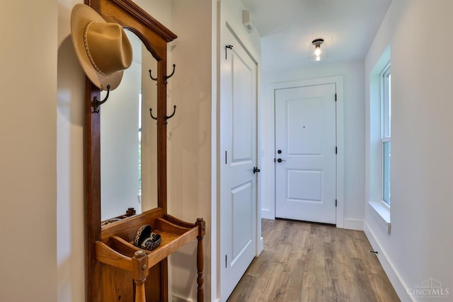 2351 Concord St, Cincinnati, OH 45206 - hall featuring wood finished floors and baseboards