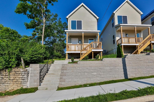 2351 Concord St, Cincinnati, OH 45206 - view of front of property featuring stairs and a porch