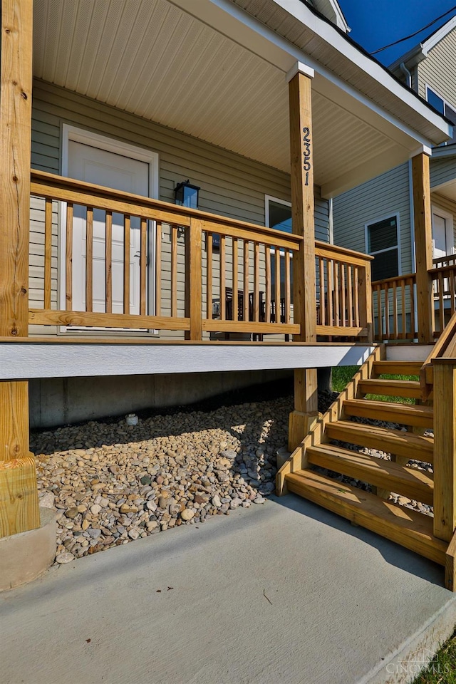 2351 Concord St, Cincinnati, OH 45206 - view of side of property with covered porch and stairway