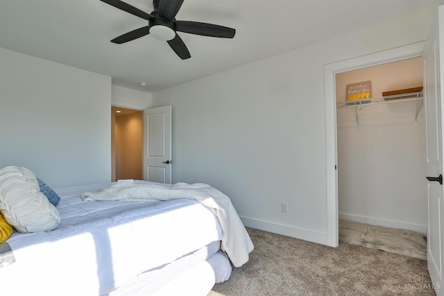 2351 Concord St, Cincinnati, OH 45206 - bedroom featuring carpet floors, a closet, and a ceiling fan