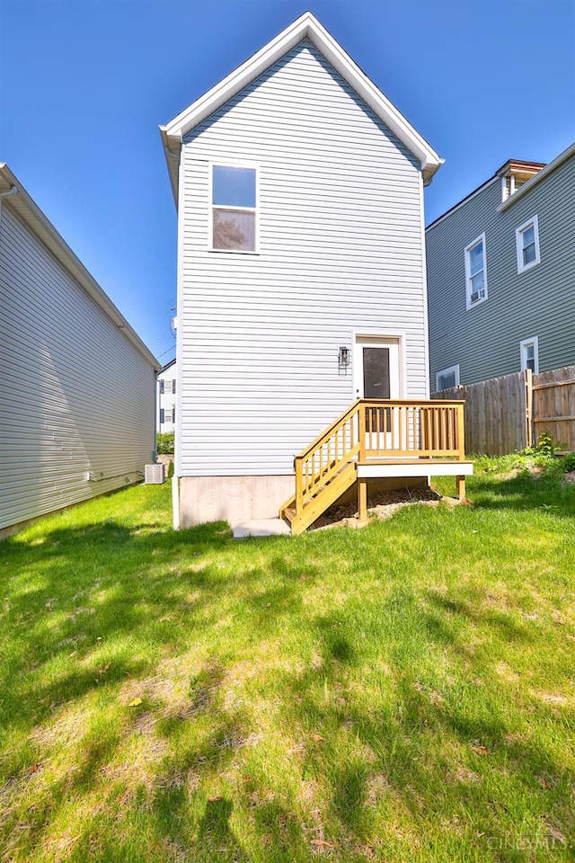 2358 Concord St, Cincinnati, OH 45206 - rear view of property featuring a wooden deck