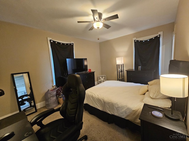 2002 Clarion Ave, Cincinnati, OH 45207 - carpeted bedroom featuring a ceiling fan and baseboards