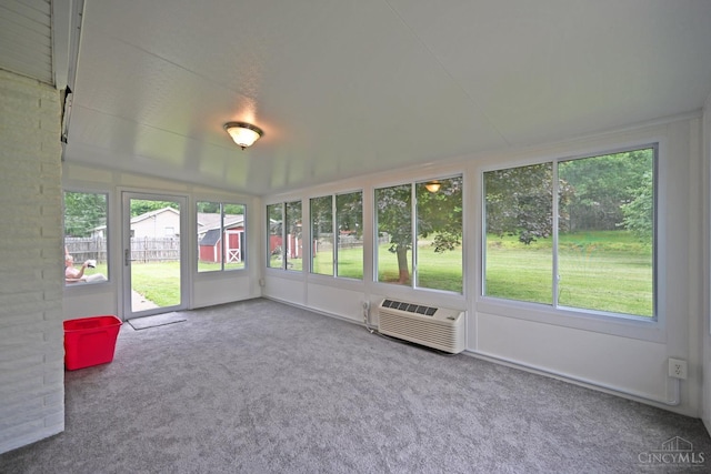 9660 N Dixie Hwy, Franklin Twp, OH 45005 - unfurnished sunroom with a wall unit AC