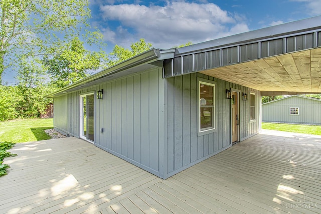 106 Fiord Dr, Lakengren, OH 45320 - deck with a lawn