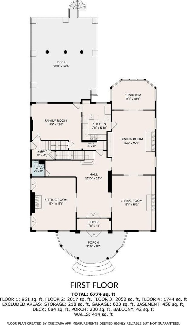 2334 Upland Pl, Cincinnati, OH 45206 - view of property floor plan