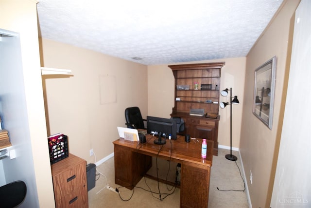 4840 Shannon Way, Middletown, OH 45042 - home office featuring light carpet and a textured ceiling