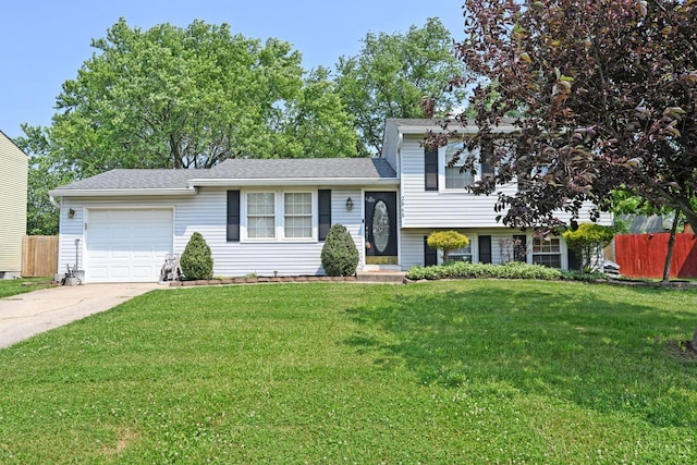2868 Grosvenor Dr, Colerain Twp, OH 45251 - tri-level home with a garage, concrete driveway, and roof with shingles