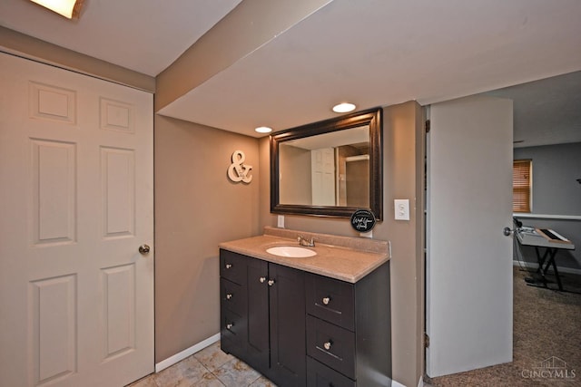 2868 Grosvenor Dr, Colerain Twp, OH 45251 - bathroom featuring baseboards and vanity
