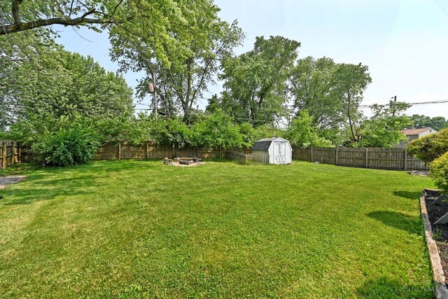 2868 Grosvenor Dr, Colerain Twp, OH 45251 - view of yard featuring an outdoor fire pit