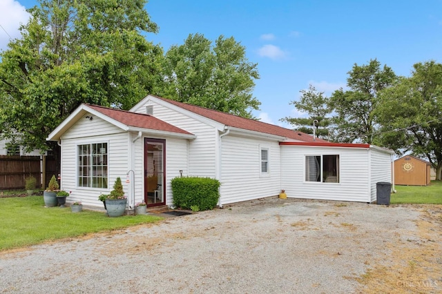 12977 E US Rt 50, Paint Twp, OH 45612 - view of front facade featuring a storage unit and dirt driveway