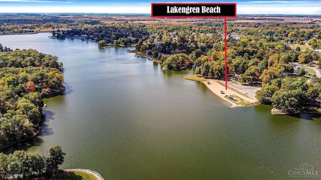 55 Kastrup Dr, Lakengren, OH 45320 - aerial view of a large body of water
