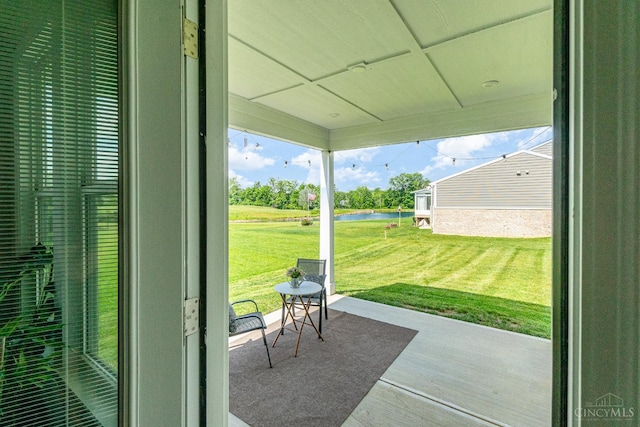3779 Sturbridge Way, Pierce Twp, OH 45245 - view of patio / terrace featuring a water view
