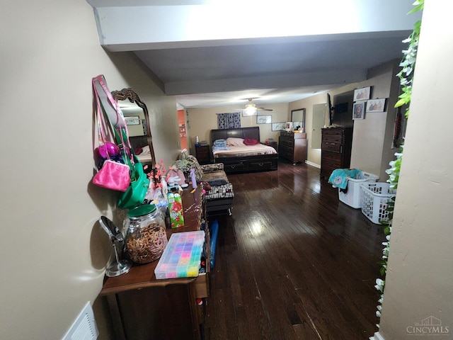 223 Park St, Middletown, OH 45044 - bedroom with dark wood-style floors