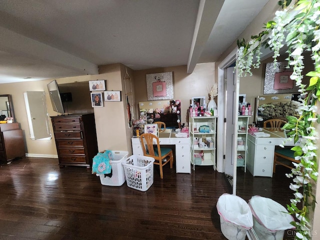 223 Park St, Middletown, OH 45044 - office area with hardwood / wood-style floors