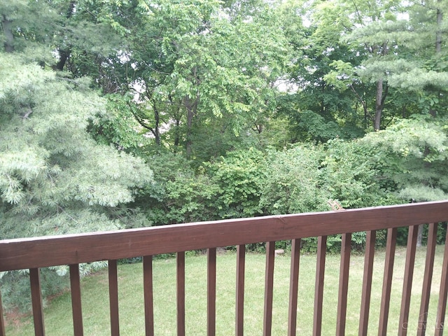 5292 Eaglesnest Dr Unit 41, Green Twp, OH 45248 - wooden deck with a wooded view
