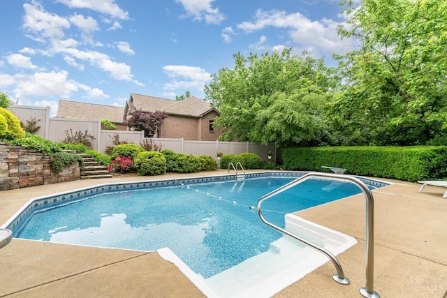 3190 Fox Run Dr, Ross Twp, OH 45013 - view of swimming pool with stairway