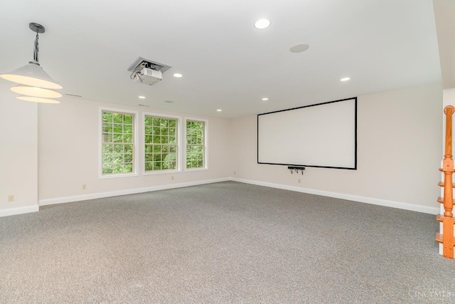 3190 Fox Run Dr, Ross Twp, OH 45013 - carpeted cinema featuring recessed lighting