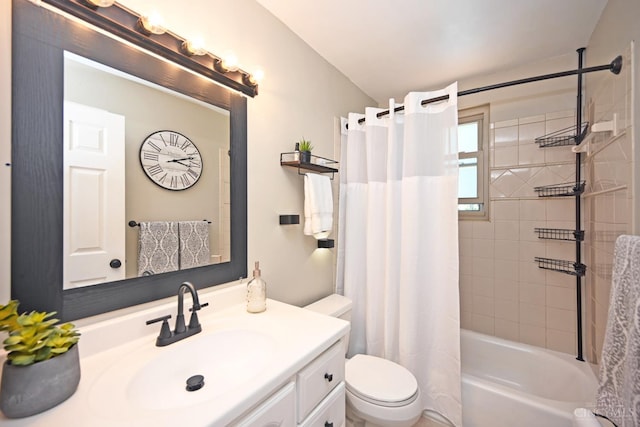 3430 Melodymanor Dr, Colerain Twp, OH 45239 - bathroom featuring vanity and shower / bathtub combination with curtain