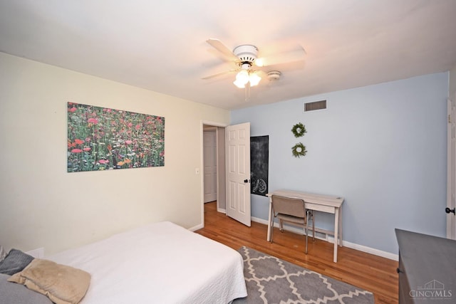 3430 Melodymanor Dr, Colerain Twp, OH 45239 - bedroom featuring wood finished floors and ceiling fan