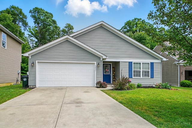 3471 Hickory Ln, Pierce Twp, OH 45102 - ranch-style home featuring a front yard, an attached garage, and driveway