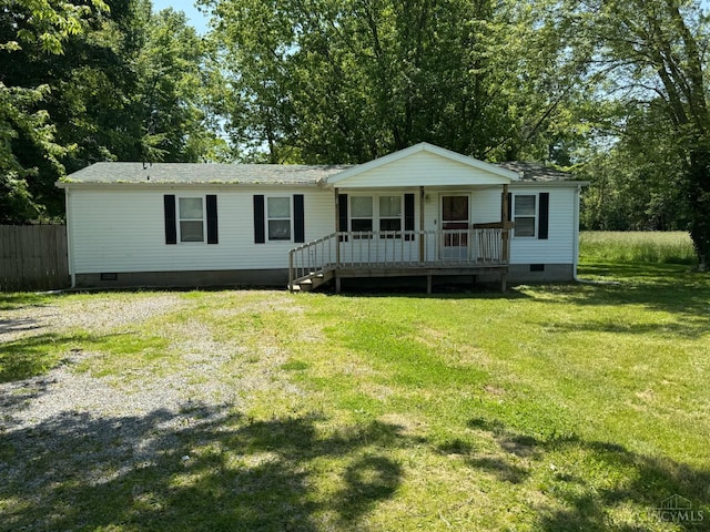 46 Frazier Rd, Jefferson Twp, OH 45148 - manufactured / mobile home with crawl space and covered porch