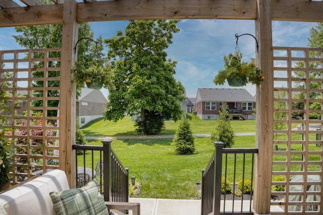 2645 Autumn Harvest Dr, Deerfield Twp, OH 45140 - deck with a yard and a residential view