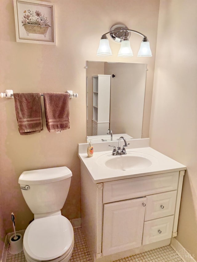 4375 Airycrest Ln, Cincinnati, OH 45211 - bathroom with vanity and tile patterned flooring