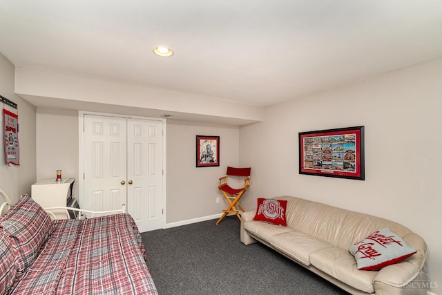 5200 Poets Way, Liberty Twp, OH 45011 - bedroom featuring carpet flooring, a closet, and recessed lighting