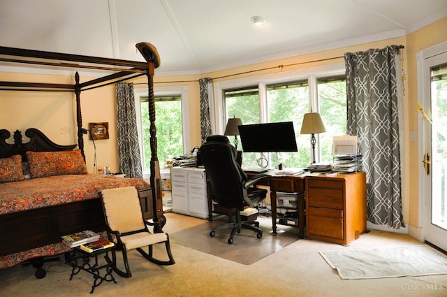 8030 Deershadow Ln, Montgomery, OH 45242 - bedroom with multiple windows and a desk