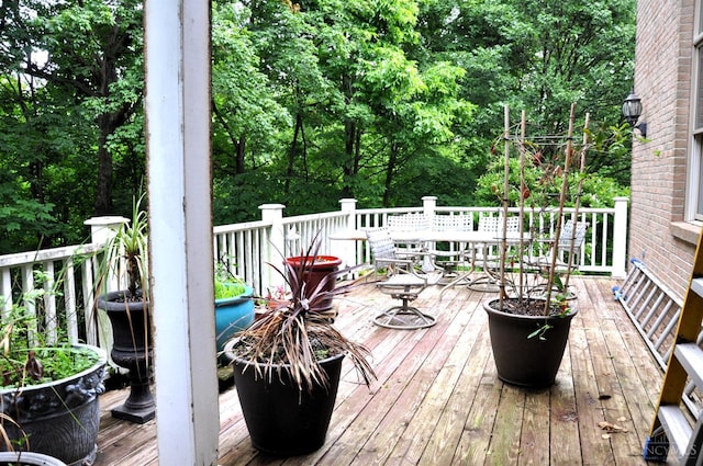 8030 Deershadow Ln, Montgomery, OH 45242 - view of wooden deck