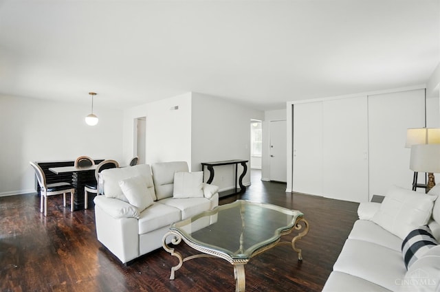 55 Stillmeadow Dr, Pierce Twp, OH 45245 - living room featuring dark wood finished floors and baseboards