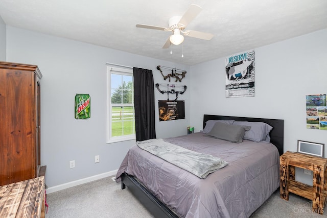 13726 New Harmony Shiloh Rd, Pike Twp, OH 45154 - bedroom featuring carpet and a ceiling fan