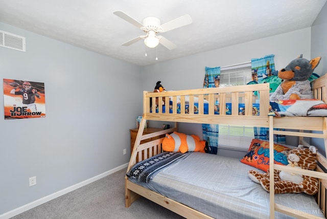 13726 New Harmony Shiloh Rd, Pike Twp, OH 45154 - bedroom featuring carpet and a ceiling fan