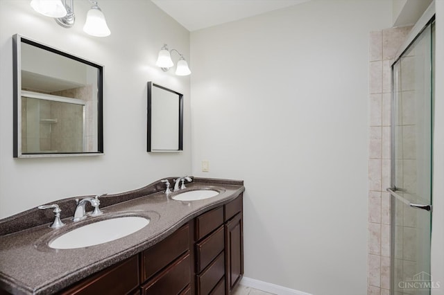 9930 Tall Oaks Ct, Deerfield Twp, OH 45140 - full bath with double vanity and tiled shower