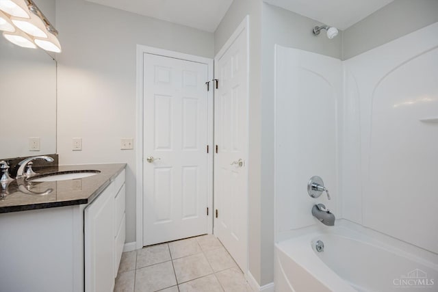9930 Tall Oaks Ct, Deerfield Twp, OH 45140 - full bath featuring vanity,  shower combination, and tile patterned floors