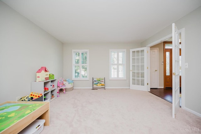 9930 Tall Oaks Ct, Deerfield Twp, OH 45140 - rec room with carpet and french doors