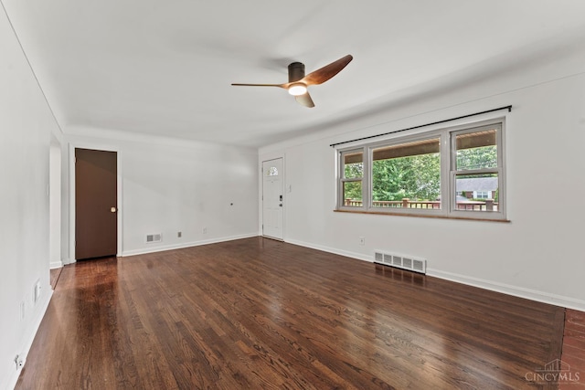 3494 Poole Rd, Colerain Twp, OH 45251 - empty room with a ceiling fan and wood finished floors