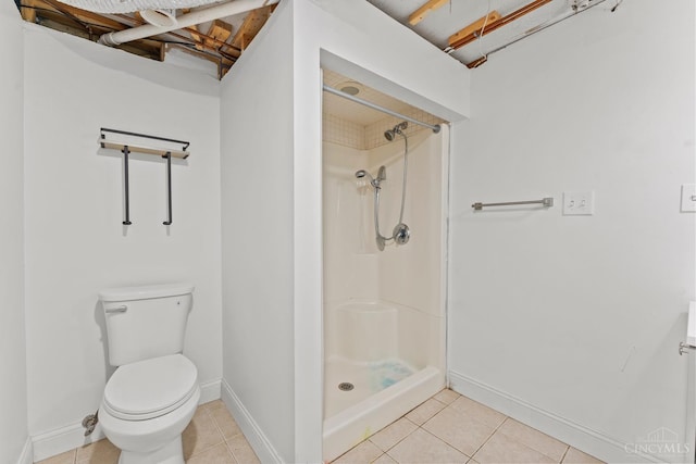 3494 Poole Rd, Colerain Twp, OH 45251 - bathroom with a shower stall and tile patterned flooring