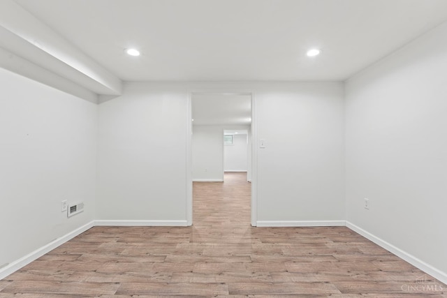 3494 Poole Rd, Colerain Twp, OH 45251 - unfurnished room with wood finished floors and recessed lighting