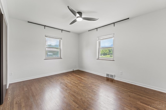 3494 Poole Rd, Colerain Twp, OH 45251 - empty room with ceiling fan and wood finished floors