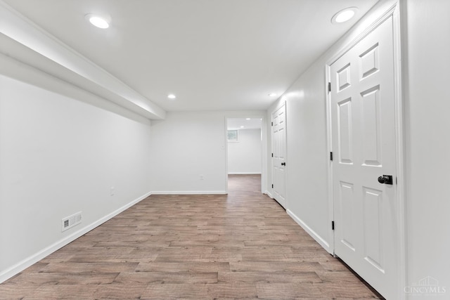 3494 Poole Rd, Colerain Twp, OH 45251 - hallway with recessed lighting and wood finished floors