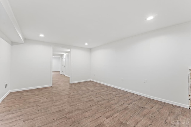 3494 Poole Rd, Colerain Twp, OH 45251 - empty room with light wood-type flooring and recessed lighting