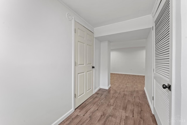 3494 Poole Rd, Colerain Twp, OH 45251 - corridor featuring wood finished floors and ornamental molding