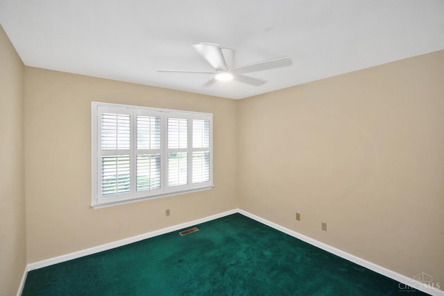1303 Crotty Ct Unit A, Anderson Twp, OH 45255 - unfurnished room featuring a ceiling fan and dark colored carpet
